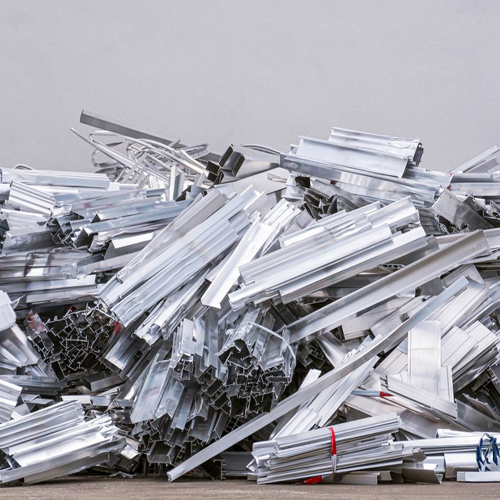 Aluminium extrusion offcuts for scrap aluminium recycling